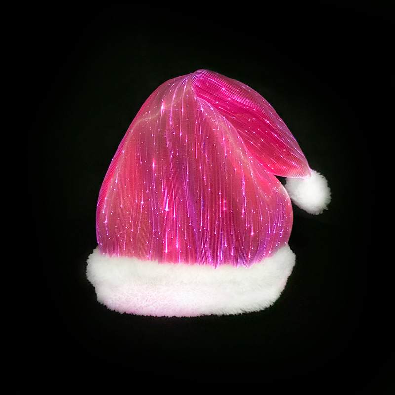光纤发光圣诞帽