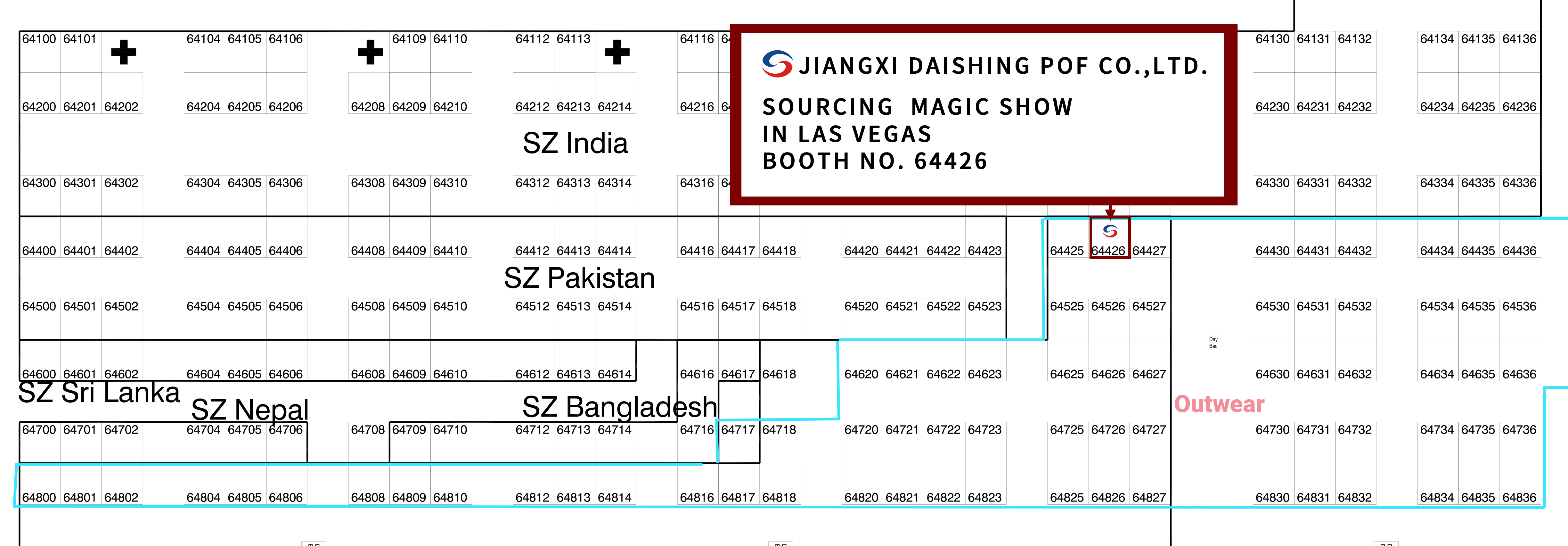 Las Vegas booth chart